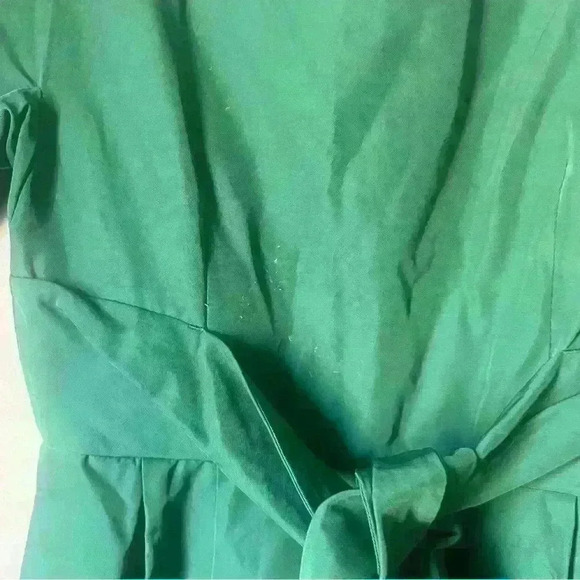 Weekend MaxMara Green Tandem Sheath Front Tie Belt Dress - Picture 8 of 8